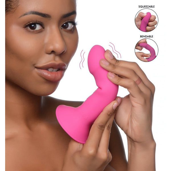Squeeze-It 10X Squeezable Rechargeable Vibrating Dildo (2 Colours Available) -  Extreme Toyz Singapore - https://extremetoyz.com.sg - Sex Toys and Lingerie Online Store