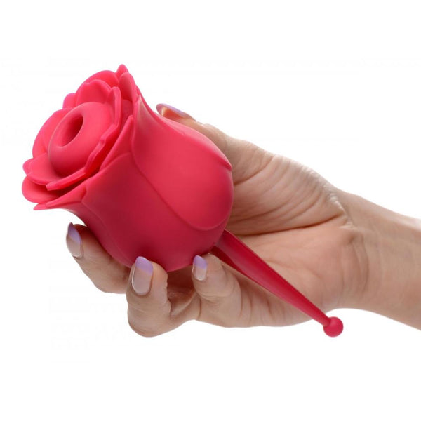 Inmi Bloomgasm Rose Buzz 7X Rechargeable Silicone Clit Stimulator and Vibrator - Extreme Toyz Singapore - https://extremetoyz.com.sg - Sex Toys and Lingerie Online Store