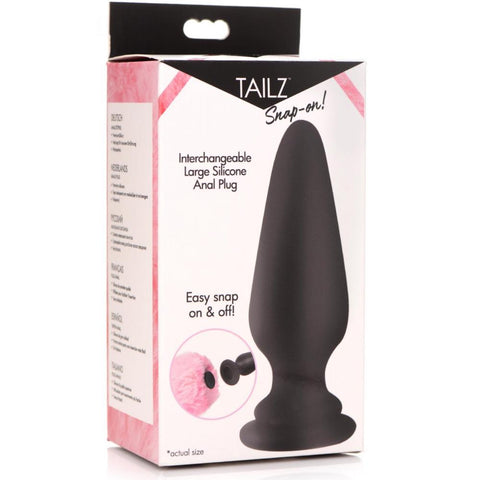TAILZ Snap-On! Interchangeable Silicone Anal Plug - Large - Extreme Toyz Singapore - https://extremetoyz.com.sg - Sex Toys and Lingerie Online Store