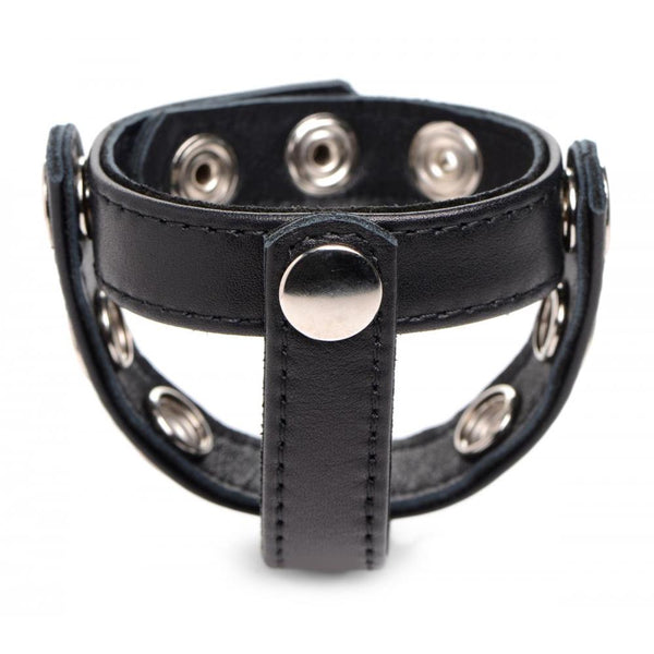 *GENUINE LEATHER* Strict Leather Cock Gear Leather Snap-on Cock Harness (3 Colours Available) - Extreme Toyz Singapore - https://extremetoyz.com.sg - Sex Toys and Lingerie Online Store