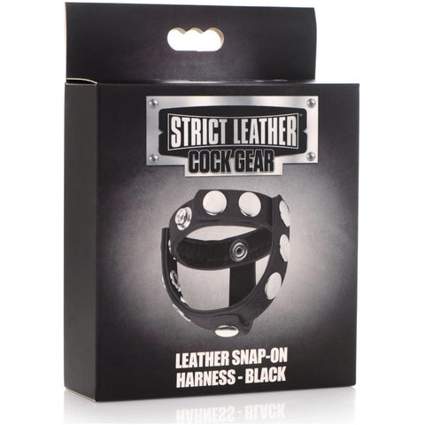 *GENUINE LEATHER* Strict Leather Cock Gear Leather Snap-on Cock Harness (3 Colours Available) - Extreme Toyz Singapore - https://extremetoyz.com.sg - Sex Toys and Lingerie Online Store