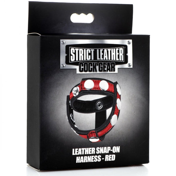 *GENUINE LEATHER* Strict Leather Cock Gear Leather Snap-on Cock Harness (3 Colours Available) - Extreme Toyz Singapore - https://extremetoyz.com.sg - Sex Toys and Lingerie Online Store