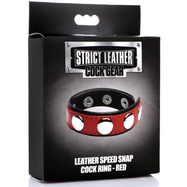 *GENUINE LEATHER* Strict Leather Cock Gear Leather Speed Snap Cock Ring (3 Colours Available) - Extreme Toyz Singapore - https://extremetoyz.com.sg - Sex Toys and Lingerie Online Store