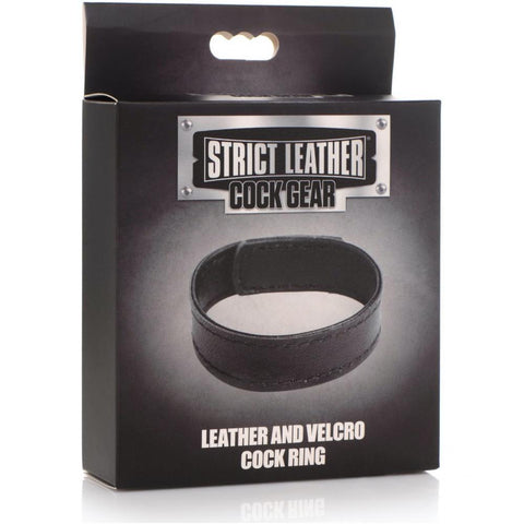 *GENUINE LEATHER* Strict Leather Cock Gear Leather and Velcro Cock Ring - Extreme Toyz Singapore - https://extremetoyz.com.sg - Sex Toys and Lingerie Online Store