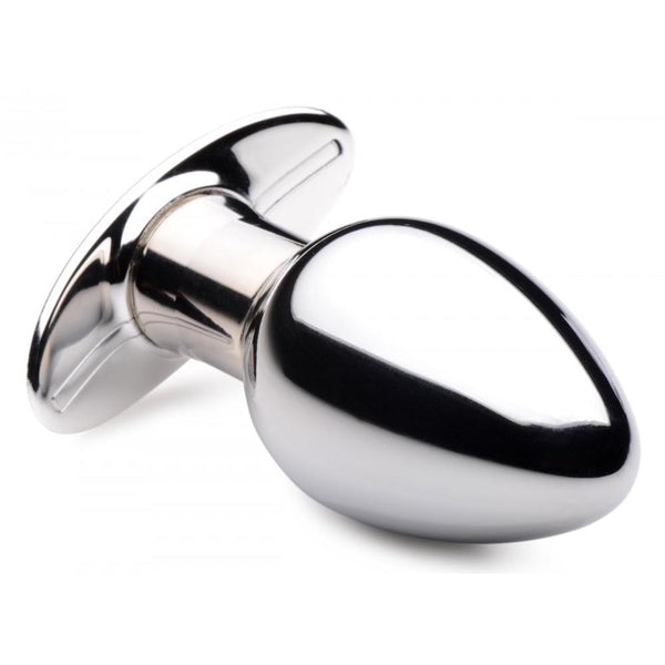 Master Series Chrome Blast 7X Rechargeable Aluminium Alloy Butt Plug with Remote Control - Large - Extreme Toyz Singapore - https://extremetoyz.com.sg - Sex Toys and Lingerie Online Store
