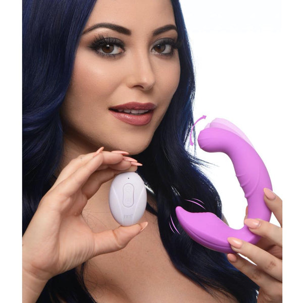 5X Come Hither Silicone Vibrator with Remote Control