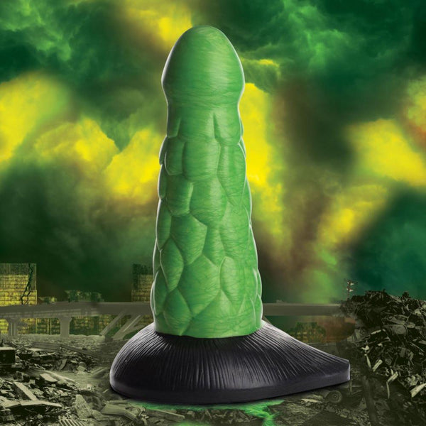 Creature Cocks Radioactive Scaly Reptile Thick Silicone Dildo - Extreme Toyz Singapore - https://extremetoyz.com.sg - Sex Toys and Lingerie Online Store