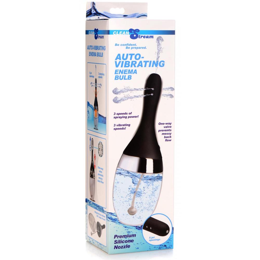 CleanStream Auto-Vibrating Rechargeable Enema Bulb - Extreme Toyz Singapore - https://extremetoyz.com.sg - Sex Toys and Lingerie Online Store