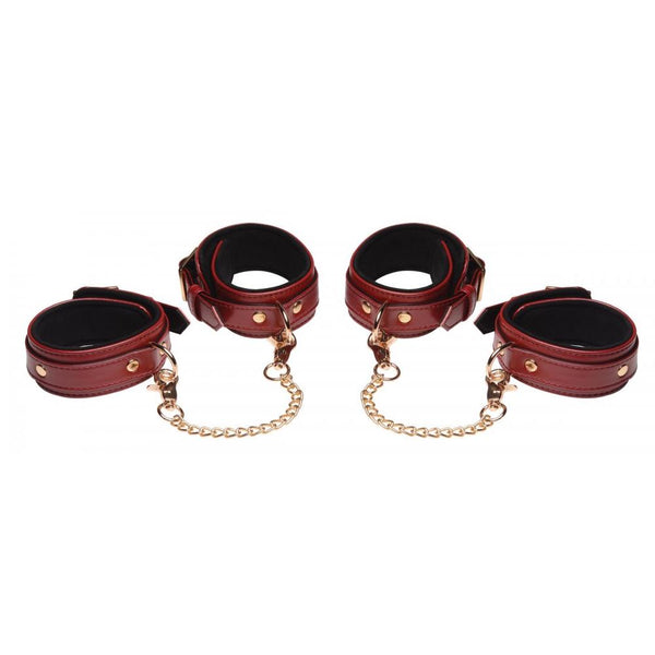 Master Series 6 Piece Burgundy Bondage Set - Extreme Toyz Singapore - https://extremetoyz.com.sg - Sex Toys and Lingerie Online Store