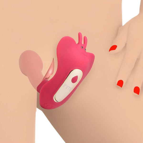 Inmi Butterfly Tease 10X Rechargeable Clitoral Suction Silicone Stimulator - Extreme Toyz Singapore - https://extremetoyz.com.sg - Sex Toys and Lingerie Online Store