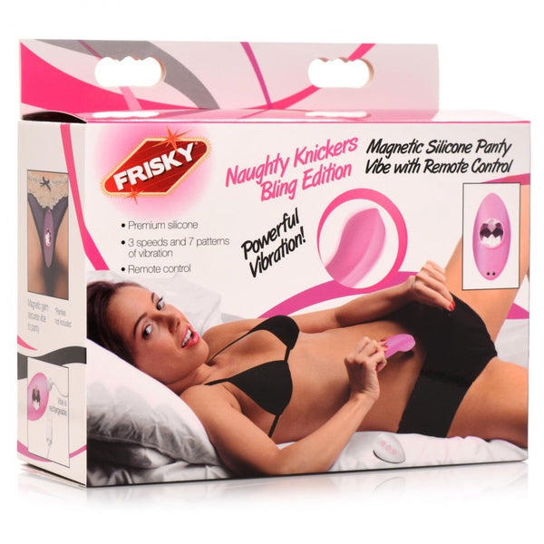 Frisky Naughty Knickers Bling Edition Silicone Remote Panty Vibe (2 Colours Available) - Extreme Toyz Singapore - https://extremetoyz.com.sg - Sex Toys and Lingerie Online Store
