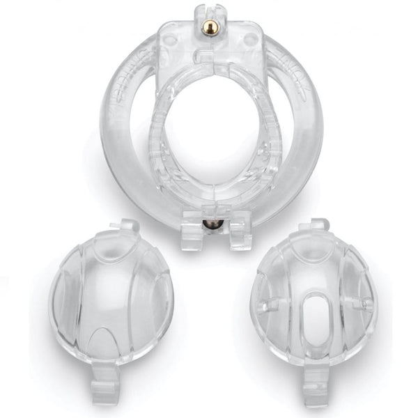 Master Series Lockdown Customizable Chastity Cage (2 Colours Available) - Extreme Toyz Singapore - https://extremetoyz.com.sg - Sex Toys and Lingerie Online Store