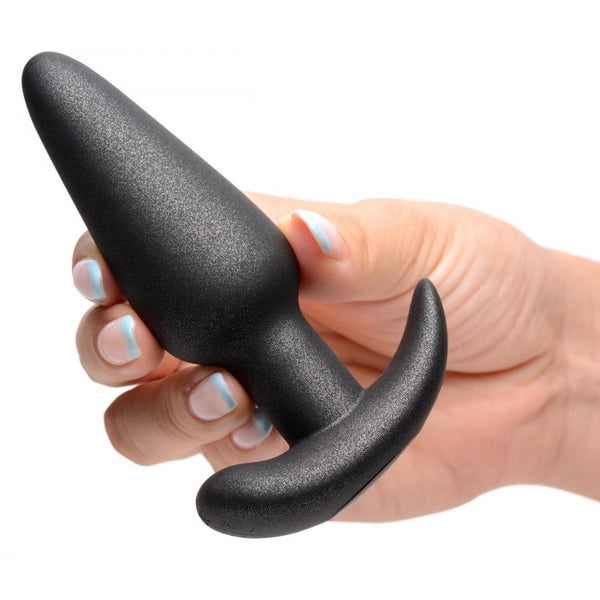 Bang! 25X Vibrating Rechargeable Silicone Butt Plug with Remote Control - Extreme Toyz Singapore - https://extremetoyz.com.sg - Sex Toys and Lingerie Online Store