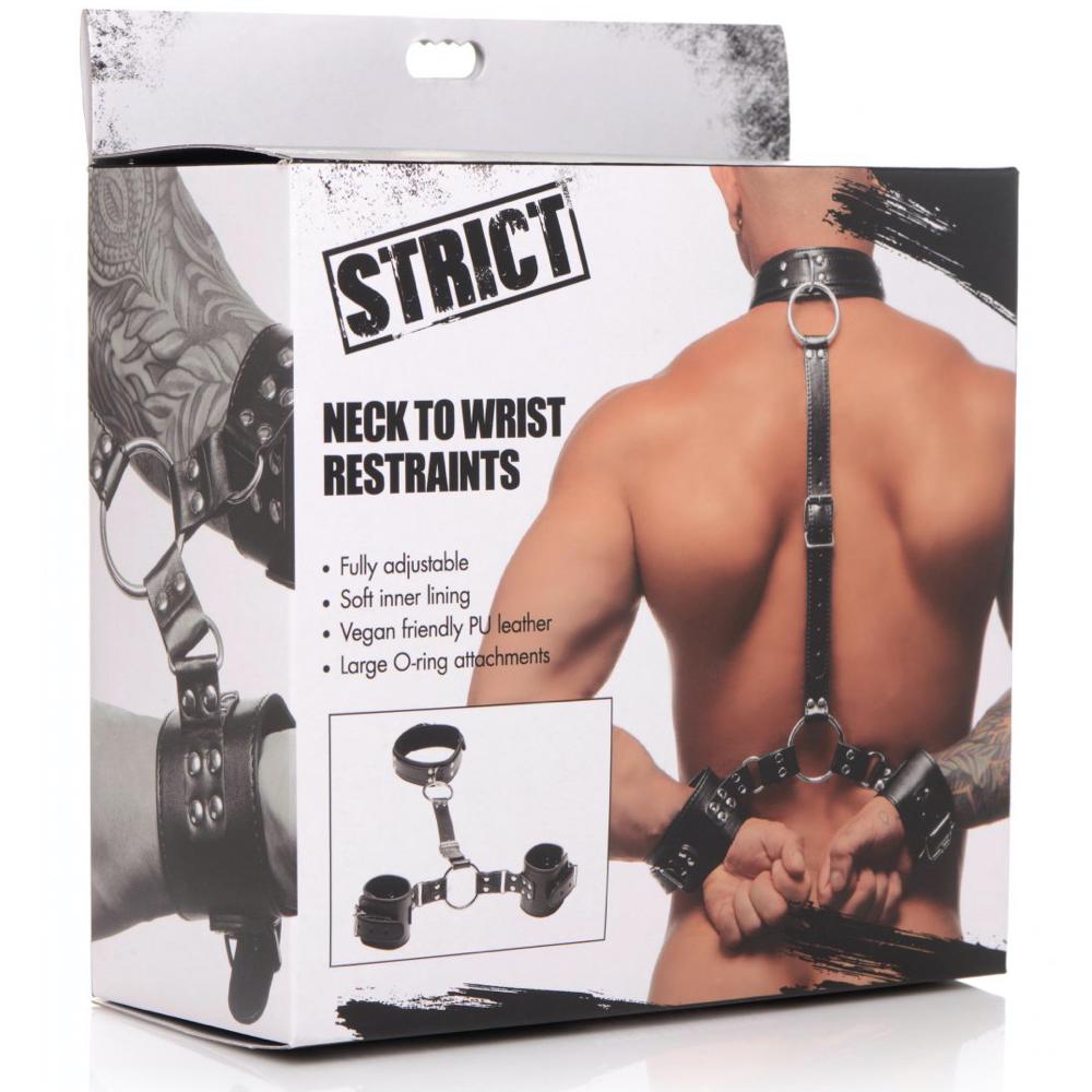 STRICT Neck to Wrist Restraints - Extreme Toyz Singapore - https://extremetoyz.com.sg - Sex Toys and Lingerie Online Store