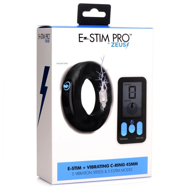 Zeus Electrosex E-Stim Pro Rechargeable Silicone Vibrating Cock Ring (2 Sizes Available) - Extreme Toyz Singapore - https://extremetoyz.com.sg - Sex Toys and Lingerie Online Store