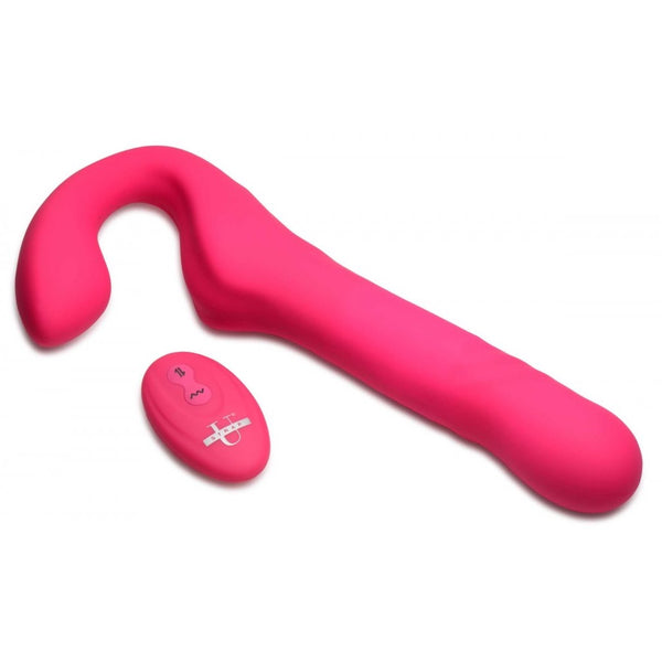 Strap U 30X Thrusting and Vibrating Rechargeable Strapless Strap-On With Remote Control - Extreme Toyz Singapore - https://extremetoyz.com.sg - Sex Toys and Lingerie Online Store