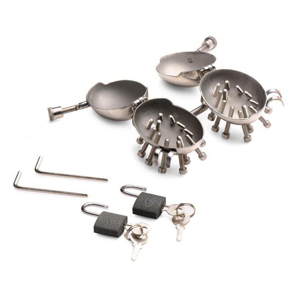 Master Series Scrotum Egg Shells with Spikes - Extreme Toyz Singapore - https://extremetoyz.com.sg - Sex Toys and Lingerie Online Store