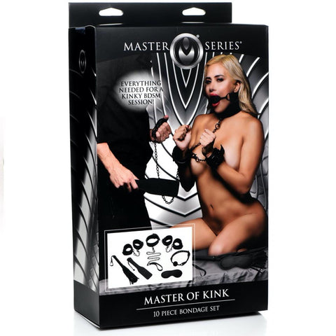 Master Series Master of Kink 10 Piece Bondage Set - Extreme Toyz Singapore - https://extremetoyz.com.sg - Sex Toys and Lingerie Online Store