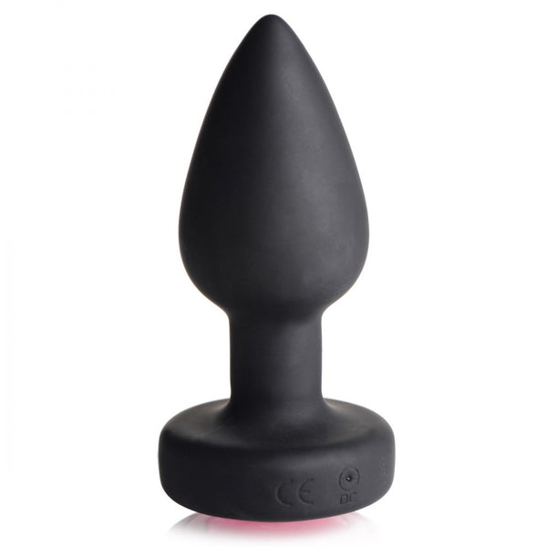 Booty Sparks 28X Remote Control Rechargeable Vibrating Silicone Pink Gem Anal Plug - Small - Extreme Toyz Singapore - https://extremetoyz.com.sg - Sex Toys and Lingerie Online Store