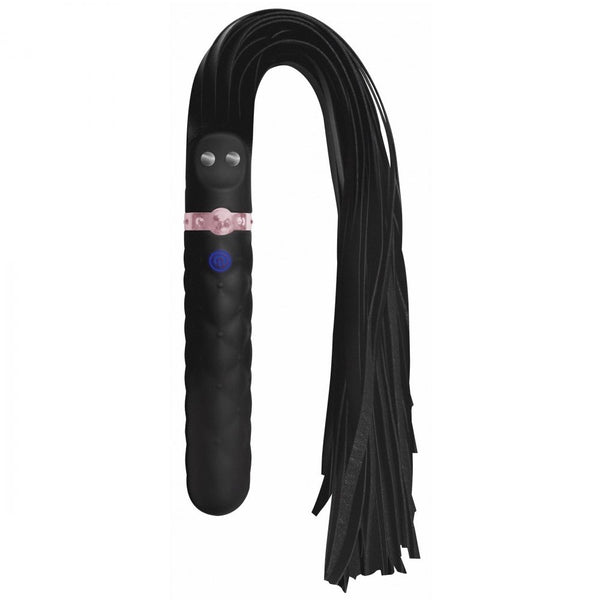 Master Series 9X Vibrating Rechargeable Silicone Dildo Flogger - Extreme Toyz Singapore - https://extremetoyz.com.sg - Sex Toys and Lingerie Online Store