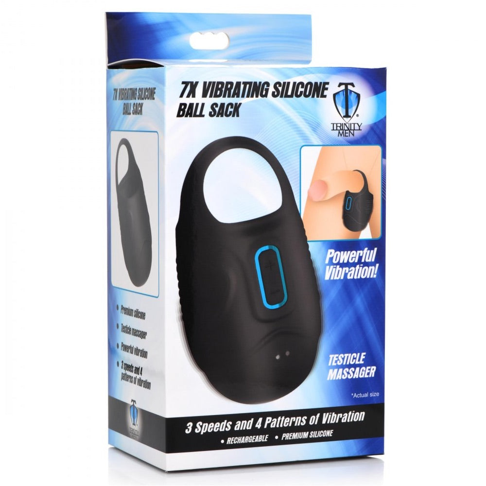 Trinity for Men 7X Vibrating Silicone Ball Sack Rechargeable Testicle Massager - Extreme Toyz Singapore - https://extremetoyz.com.sg - Sex Toys and Lingerie Online Store