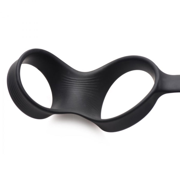 SWELL 10X Remote Control Inflatable and Vibrating Rechargeable Prostate Plug with Cock and Ball Ring - Extreme Toyz Singapore - https://extremetoyz.com.sg - Sex Toys and Lingerie Online Store