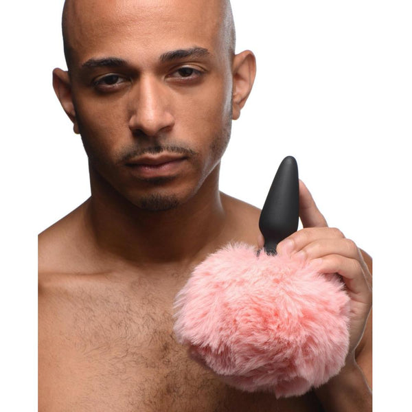 TAILZ Small Anal Plug with Interchangeable Bunny Tail - Pink - Extreme Toyz Singapore - https://extremetoyz.com.sg - Sex Toys and Lingerie Online Store