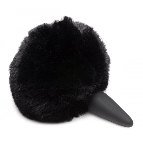 TAILZ Large Anal Plug with Interchangeable Bunny Tail - Black - Extreme Toyz Singapore - https://extremetoyz.com.sg - Sex Toys and Lingerie Online Store