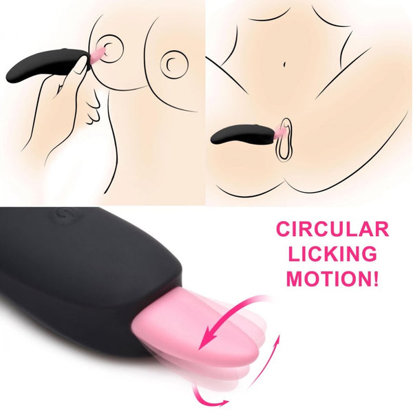 Inmi Luscious Licker 7X Rechargeable Silicone Licking Tongue Vibrator - Extreme Toyz Singapore - https://extremetoyz.com.sg - Sex Toys and Lingerie Online Store