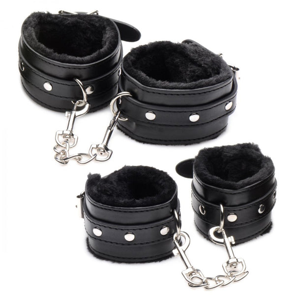 Master Series Hook Up 10 Piece Plush Bondage Set - Extreme Toyz Singapore - https://extremetoyz.com.sg - Sex Toys and Lingerie Online Store