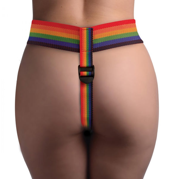 Strap U Rainbow Strap On Harness with Silicone O-Rings - Extreme Toyz Singapore - https://extremetoyz.com.sg - Sex Toys and Lingerie Online Store
