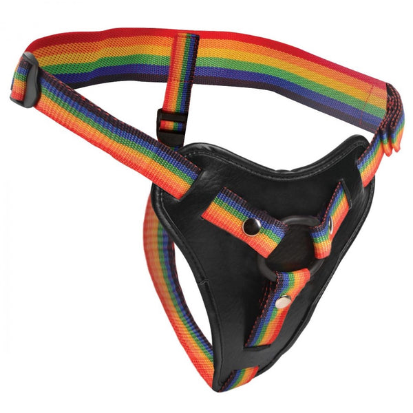 Strap U Rainbow Strap On Harness with Silicone O-Rings - Extreme Toyz Singapore - https://extremetoyz.com.sg - Sex Toys and Lingerie Online Store