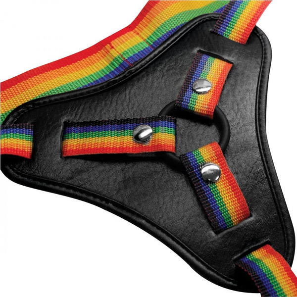 Strap U Rainbow Strap On Harness with Silicone O-Rings - Extreme Toyz Singapore - https://extremetoyz.com.sg - Sex Toys and Lingerie Online Store