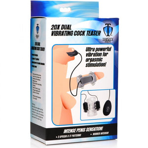 Trinity for Men 20X Dual Vibrating Cock Teaser - Extreme Toyz Singapore - https://extremetoyz.com.sg - Sex Toys and Lingerie Online Store