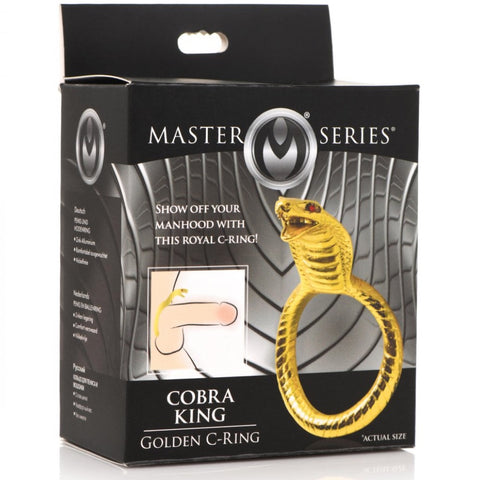 Master Series Cobra King Golden Metal Cock Ring - Extreme Toyz Singapore - https://extremetoyz.com.sg - Sex Toys and Lingerie Online Store