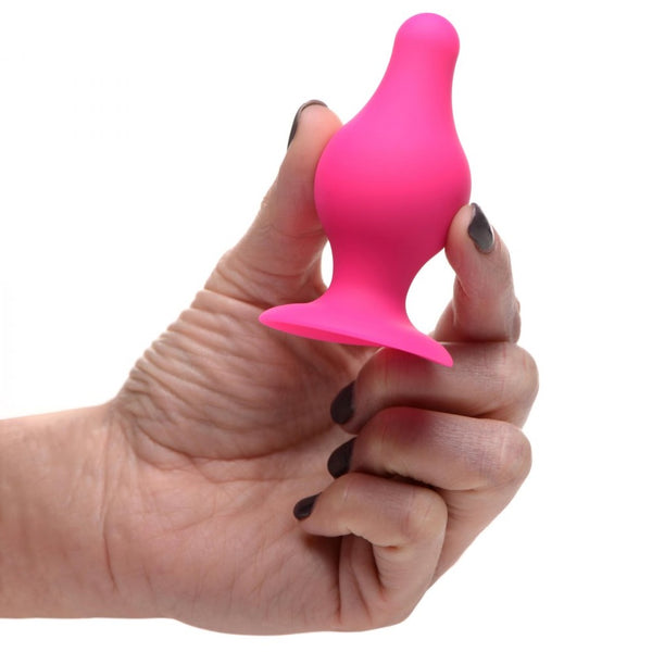 Squeeze-It Squeezable Tapered Silicone Anal Plug - Small  - Extreme Toyz Singapore - https://extremetoyz.com.sg - Sex Toys and Lingerie Online Store