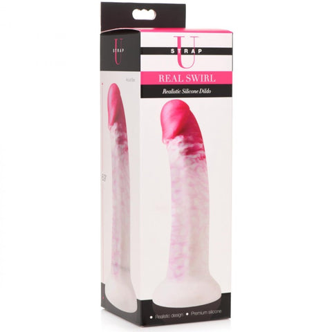 Strap U Swirl Realistic Silicone Dildo (2 Colours Available) - Extreme Toyz Singapore - https://extremetoyz.com.sg - Sex Toys and Lingerie Online Store