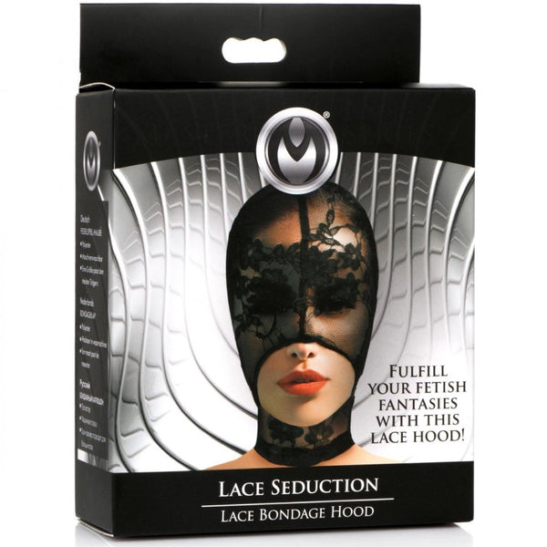 Master Series Lace Seduction Bondage Hood - Extreme Toyz Singapore - https://extremetoyz.com.sg - Sex Toys and Lingerie Online Store