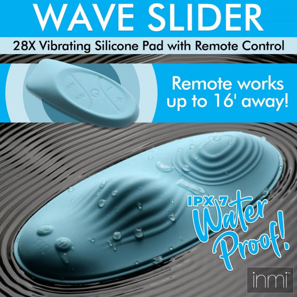 Inmi 28X Wave Slider Rechargeable Vibrating Silicone Pad with Remote - Extreme Toyz Singapore - https://extremetoyz.com.sg - Sex Toys and Lingerie Online Store