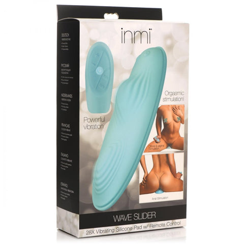 Inmi 28X Wave Slider Rechargeable Vibrating Silicone Pad with Remote - Extreme Toyz Singapore - https://extremetoyz.com.sg - Sex Toys and Lingerie Online Store