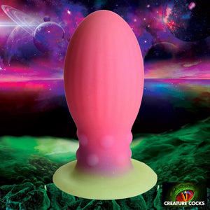 Creature Cocks Xeno Egg Glow in the Dark Silicone Egg - XL - Extreme Toyz Singapore - https://extremetoyz.com.sg - Sex Toys and Lingerie Online Store