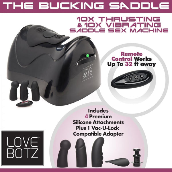 LoveBotz The Bucking Saddle 10X Thrusting and Vibrating Saddle Sex Machine - Extreme Toyz Singapore - https://extremetoyz.com.sg - Sex Toys and Lingerie Online Store