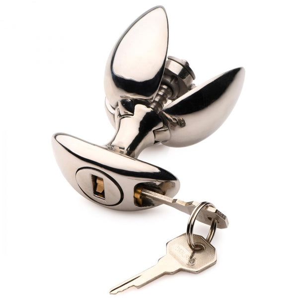 Master Series Ass Vault Locking Anal Expander Stainless Steel Plug - Extreme Toyz Singapore - https://extremetoyz.com.sg - Sex Toys and Lingerie Online Store