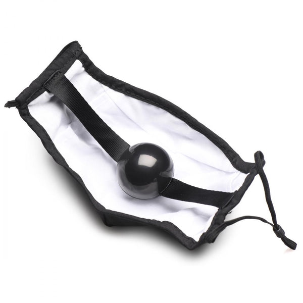 Master Series Under Cover Ball Gag Face Mask - Extreme Toyz Singapore - https://extremetoyz.com.sg - Sex Toys and Lingerie Online Store