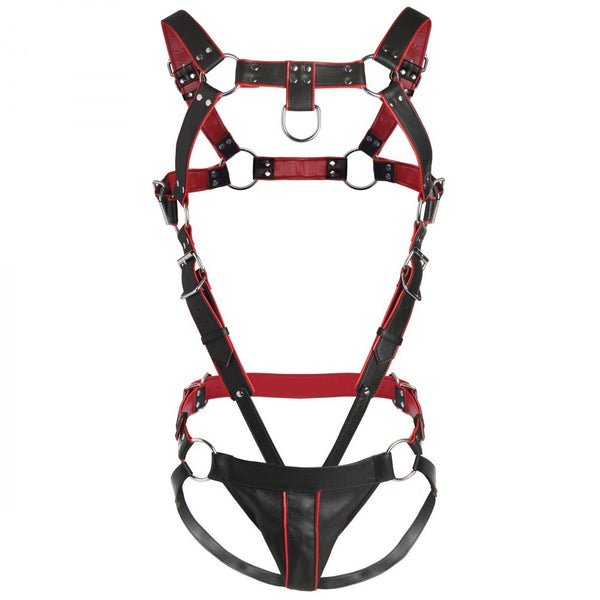 Master Series Heathen's Male Body Harness (2 Sizes Available) - Extreme Toyz Singapore - https://extremetoyz.com.sg - Sex Toys and Lingerie Online Store