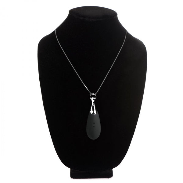 Charmed 10X Vibrating Silicone Rechargeable Teardrop Necklace - Extreme Toyz Singapore - https://extremetoyz.com.sg - Sex Toys and Lingerie Online Store