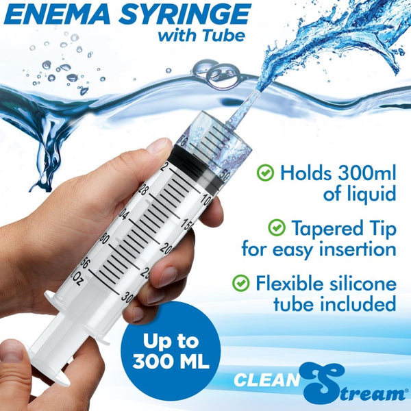 CleanStream Enema Syringe with Tube - 300ml - Extreme Toyz Singapore - https://extremetoyz.com.sg - Sex Toys and Lingerie Online Store