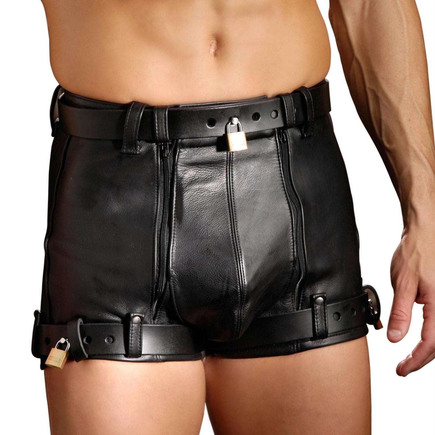 Strict Leather Chastity Shorts