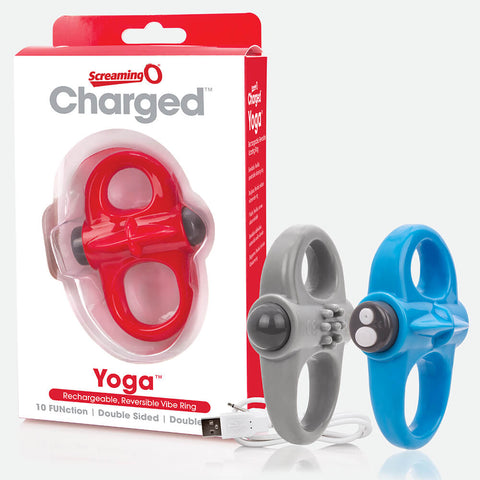 Screaming O Charged Yoga Rechargeable Reversible Cock Ring (3 Colours Available) - Extreme Toyz Singapore - https://extremetoyz.com.sg - Sex Toys and Lingerie Online Store - Bondage Gear / Vibrators / Electrosex Toys / Wireless Remote Control Vibes / Sexy Lingerie and Role Play / BDSM / Dungeon Furnitures / Dildos and Strap Ons  / Anal and Prostate Massagers / Anal Douche and Cleaning Aide / Delay Sprays and Gels / Lubricants and more...