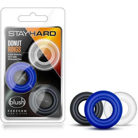 Blush Novelties Stay Hard Donut Rings - Extreme Toyz Singapore - https://extremetoyz.com.sg - Sex Toys and Lingerie Online Store - Bondage Gear / Vibrators / Electrosex Toys / Wireless Remote Control Vibes / Sexy Lingerie and Role Play / BDSM / Dungeon Furnitures / Dildos and Strap Ons &nbsp;/ Anal and Prostate Massagers / Anal Douche and Cleaning Aide / Delay Sprays and Gels / Lubricants and more...